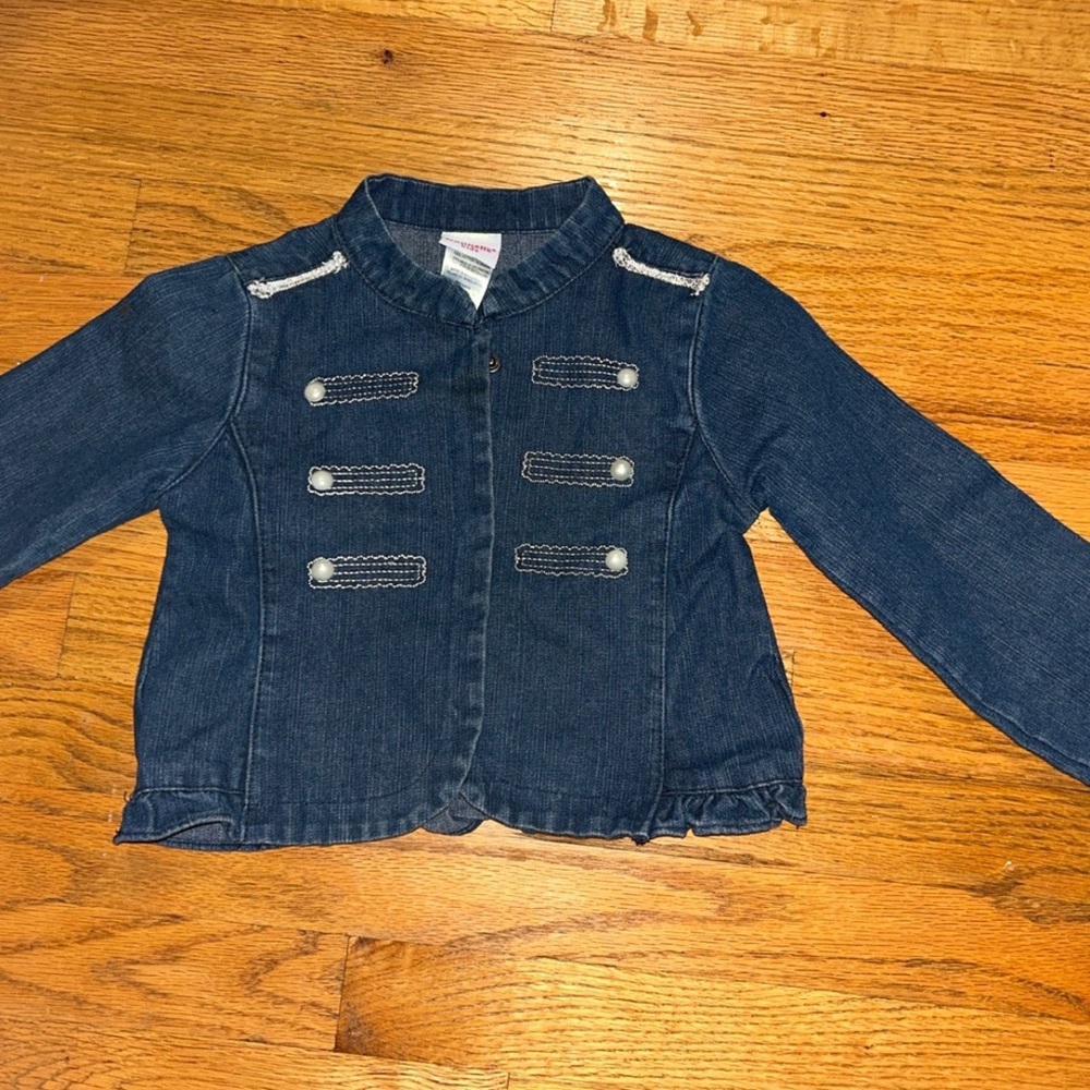 Nannette Dark Blue Kids Jean Jacket